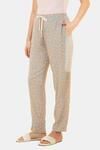 Amante Full Length Pyjama Bottom - Peach Leaf Print — thumbnail 2
